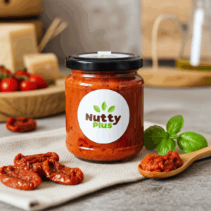 Pesto-di-Pomodoro-Secco-Siciliano-con-Mandorle-e-basilico